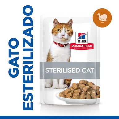 Hill’s Science Plan Sterilised Young Adult Pavo Sobre en Salsa para gatos